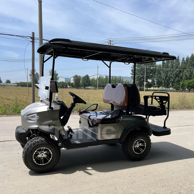 Car With  Electric Golf Buggy With Rain Cover And Sunshine C
