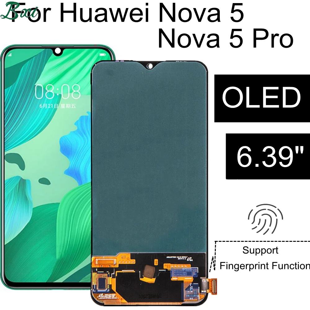 

LCD For Huawei nova 5 / Nova5 Pro LCD Display Touch Screen SEA-AL10 SEA-AL00 Digitizer Assembly mobile Phone lcds Replacement