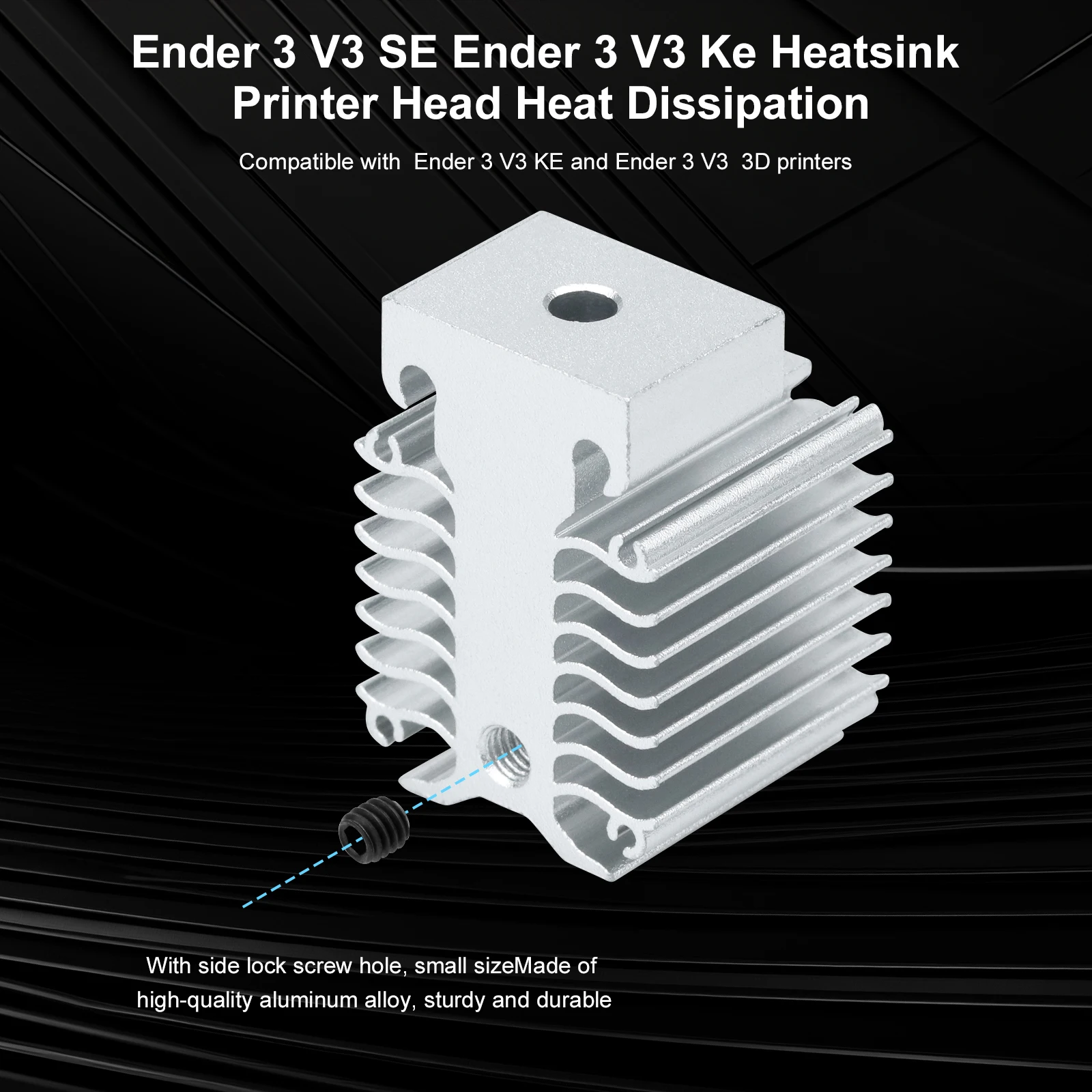 Контроллер Ender 3 V3 Ke Hotend Radiator do Creality Se Wentylator Akcesoria Aktualizacja części drukarki 3D Chłodzenie