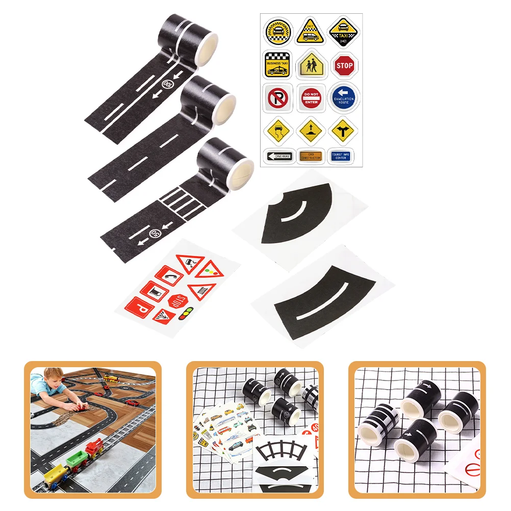 

Stickers Toy Traffic Sign Train DIY Railway Funny Road Paper Decorative Child Birthday Gift Playing Tapes Children