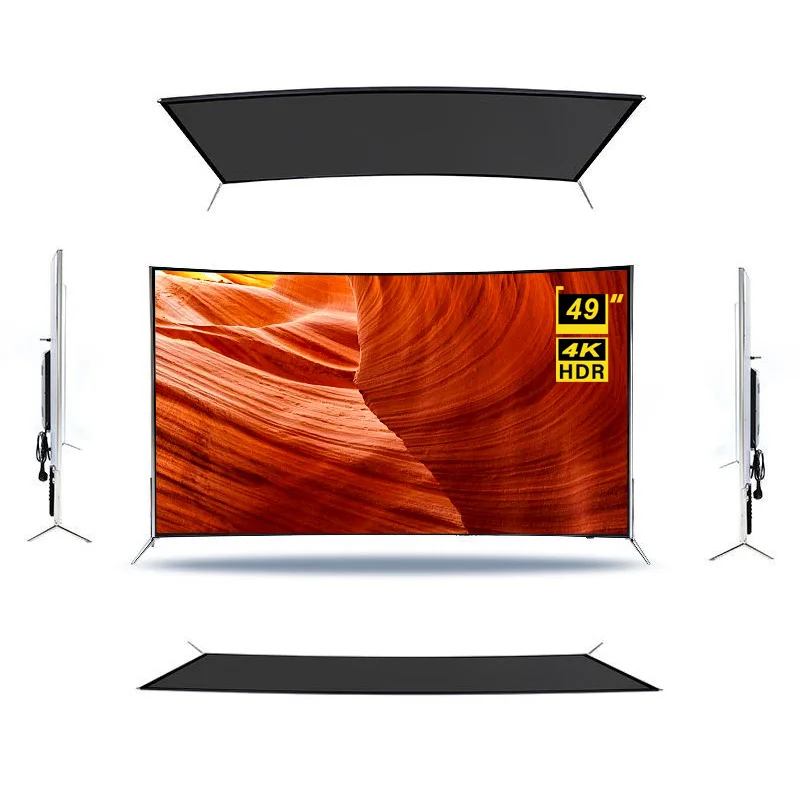 49-дюймовый изогнутый Smart TV 4K с большим экраном Ultra HD LED Television телевизор