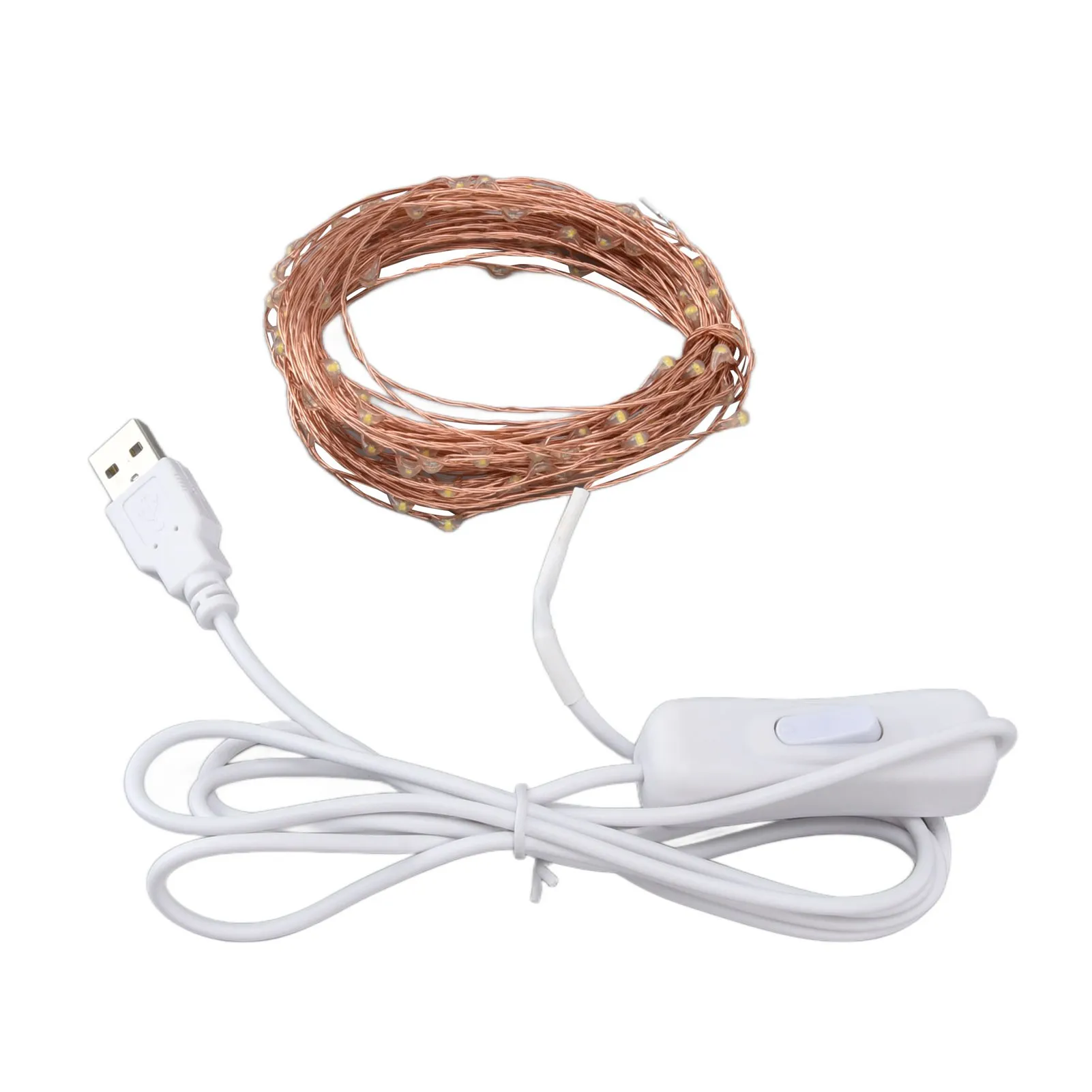 USB-гирлянда с медным проводом