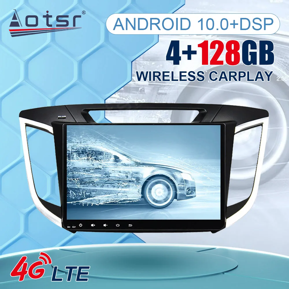 

Автомагнитола на Android 10 для Hyundai Creta ix25 2015-2019, 2 Din, мультимедийный видеоплеер, GPS-навигация, 4G, стерео, Авторадио для Carplay