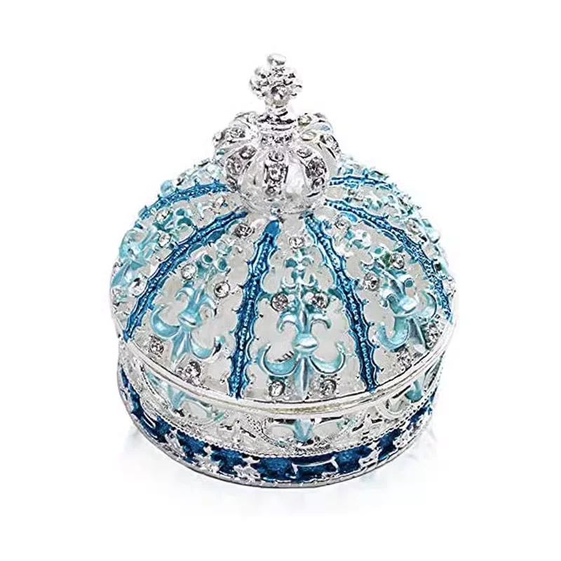 

Proposal enamel Russian Crown jewelry box European creative jewelry storage Wedding ring storage box Necklace earrings gift box