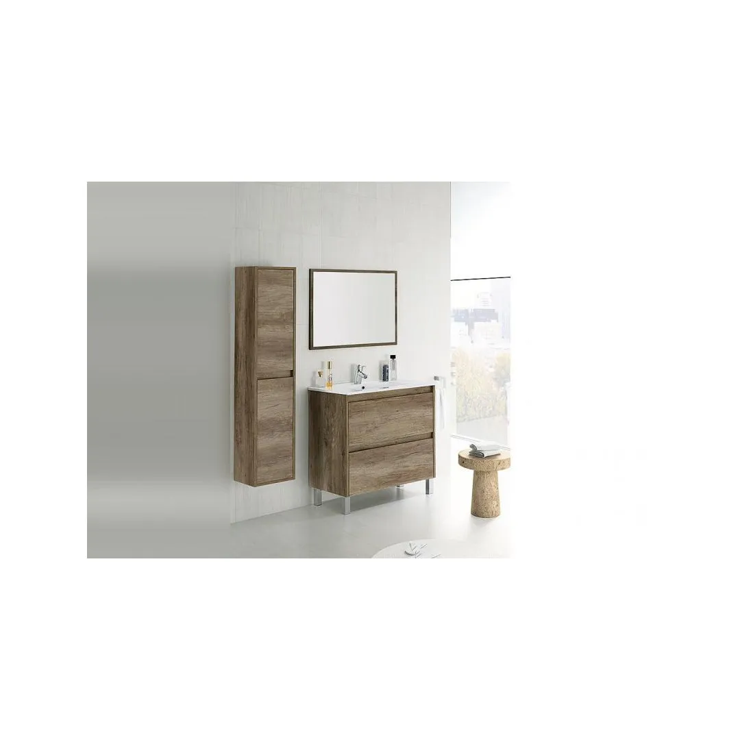 Set furniture sink mirror Wood Dako |