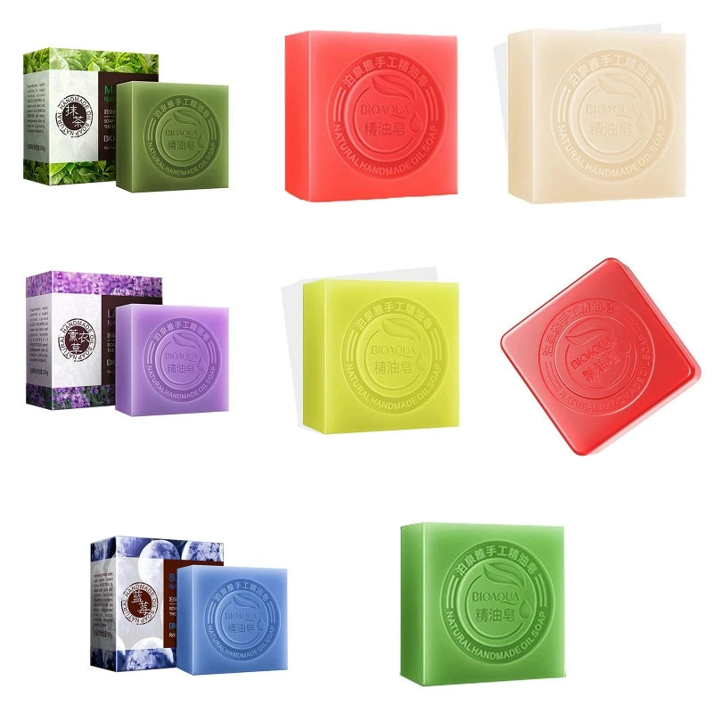Handmade Scented Bar Soap w/ Essential Oils, Body Soap Bars for Women & Men