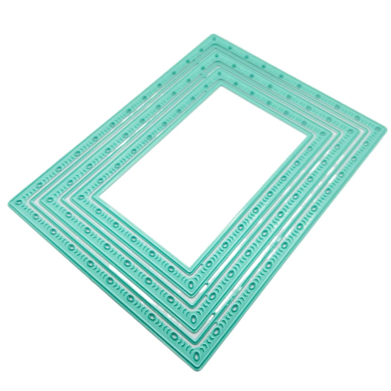 

Essentials Stitched Rectangles Hollow Cutter Big Shot Mint Metal Die Punching Stencils Frame Dies Scrapbooking New Arrival 2022