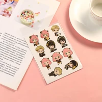 spy x family tattoo stickers childrens decoration japan anime figures yor forger anya forger kids cartoon sticker kids toys