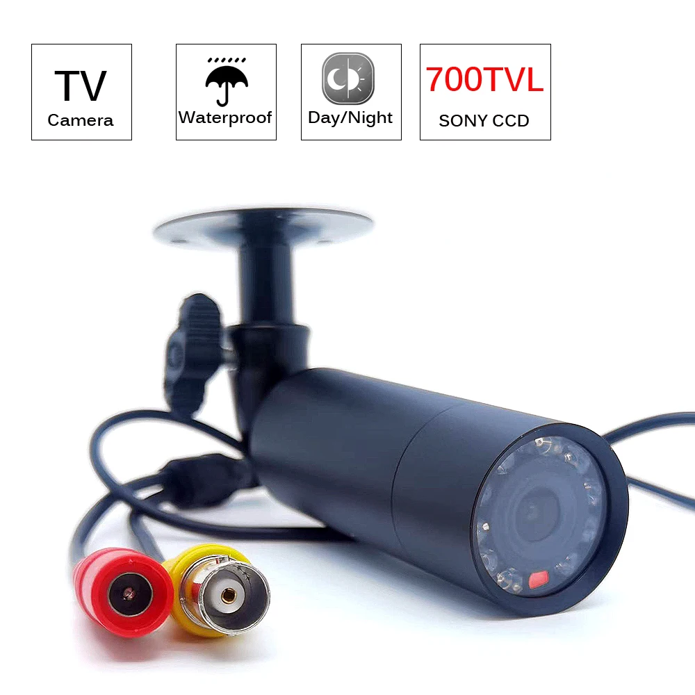 

SMTKEY New 700TVL CCD Effio-E (4140+811) 3.6mm 850nm IR Day Night waterproof TV Camera Bullet Mini CCTV Camera