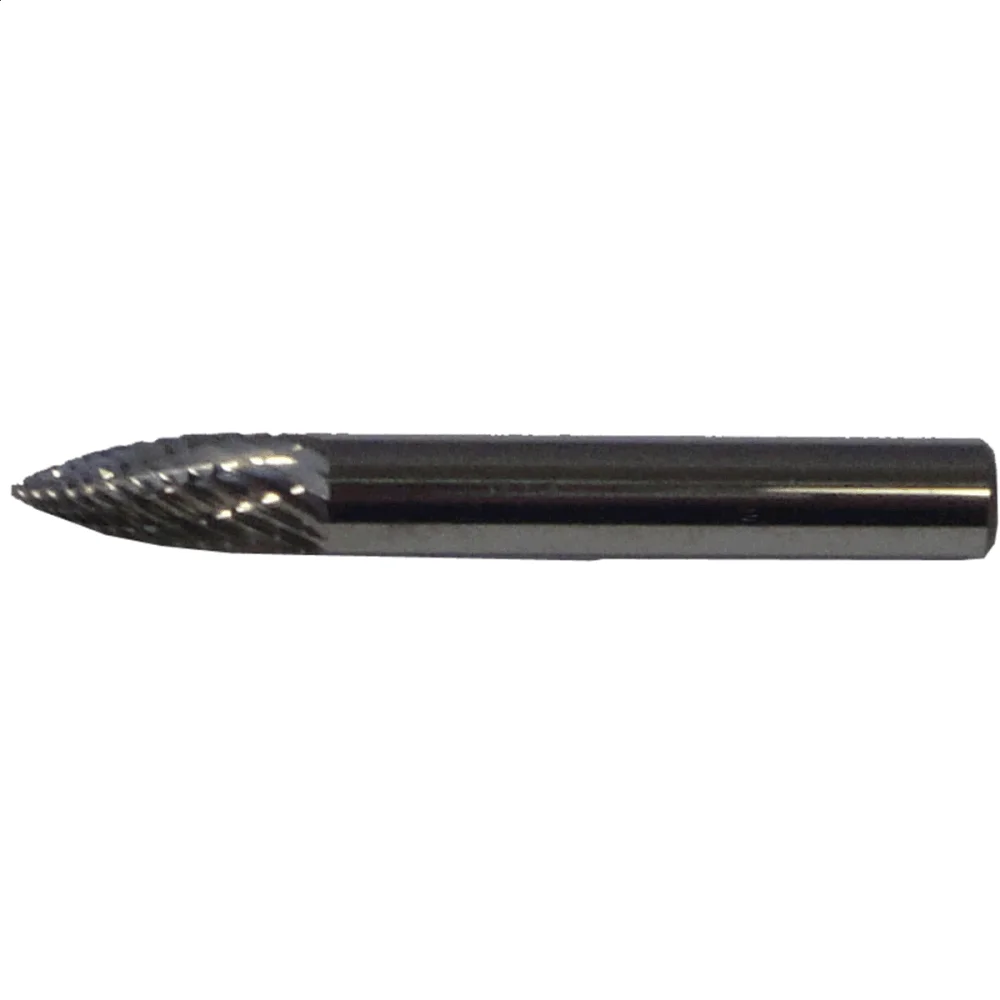 

1/4" Double Cut Burr, 5/8" Fluted Length, 2" Lengt