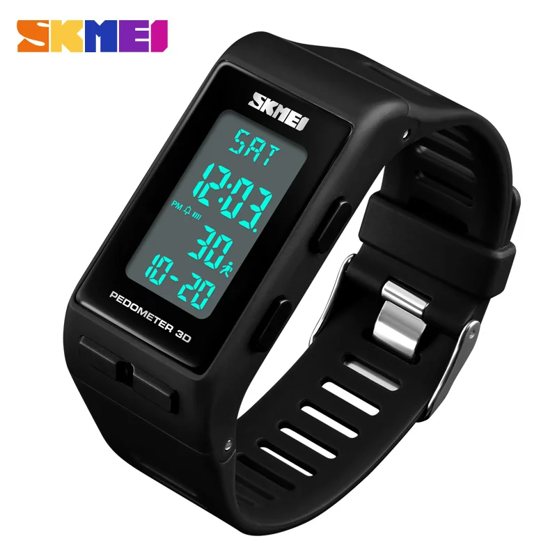 

SKMEI Brand Mens Sports Watches Top Brand Luxury Pedometer Calorie Digital Watch Waterproof LED Electronic Wrist Watch Clock Men
