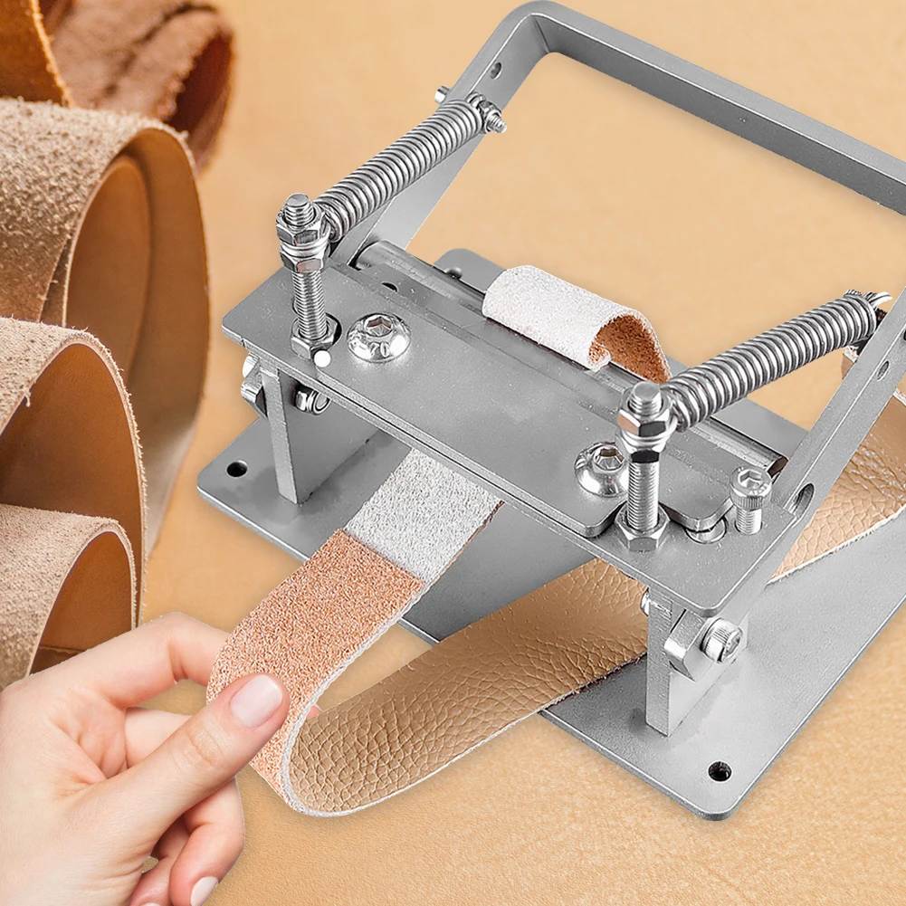 

Manual Leather Thinning Cutting Machine Stainless Steel Vegetable Tanned Peeler Rolling Bearing Tools Manual Leather Splitter