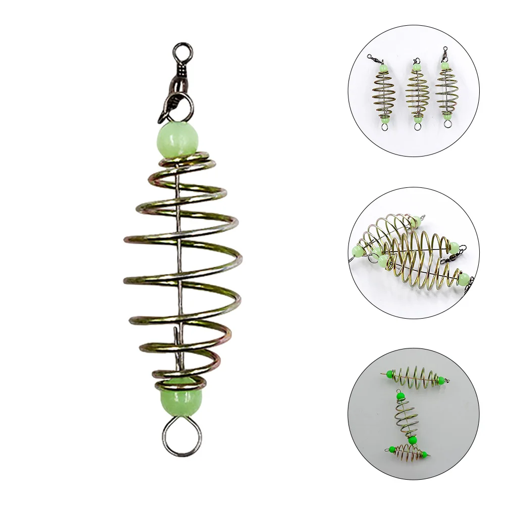 

30 Pcs Spring Bait Fishing Lure Cage Tools Trap Feeder Portable Carrier Carp Hook