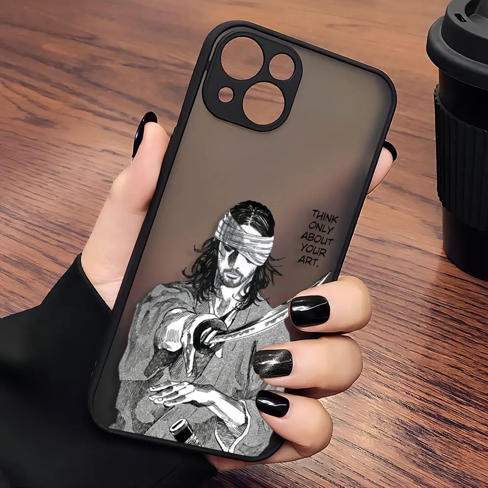 Японский чехол для телефона Vagabond Samurai iPhone 15 14 13 12 11 Mini Pro Max X XR XSMax 7 8 Plus матовая