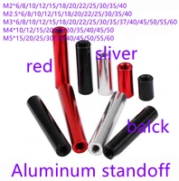 5 10pcslot m2 m2 5 m3 m4 m5 red black sliver round aluminum standoff column rods round aluminum spacer for rc multirotors