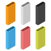 solid color protective cover soft silicone case dust proof for xiaomi 20000mah power bank