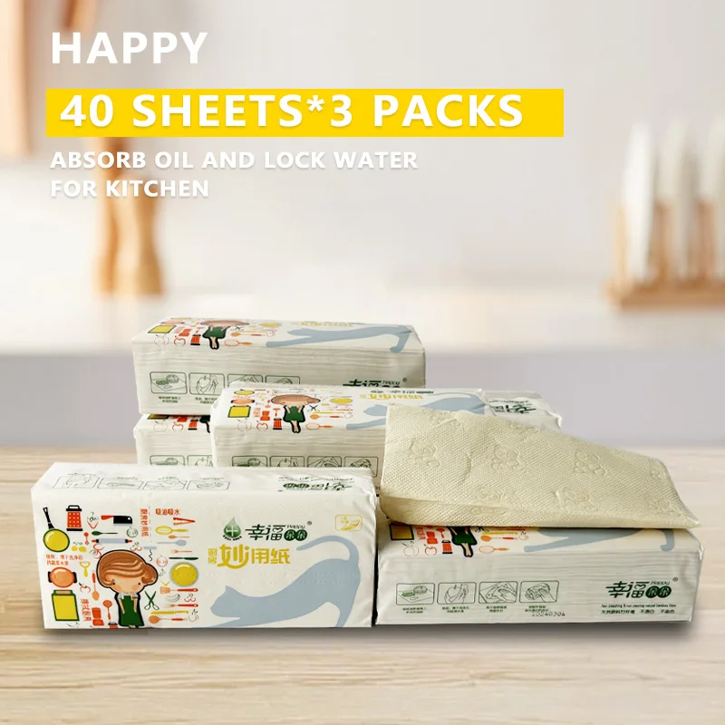 NIPAO кухонное бумажное полотенце бытовая бумага впитывающая масло салфетка для