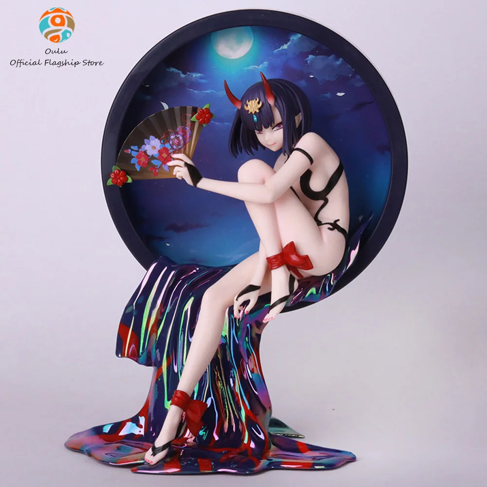 

23 Cm Electroplating Hentai Figure Limited Edition Fgo Shuten-douji Animation Pvc Statue Collections Dolls Birthday Chrismas Gif