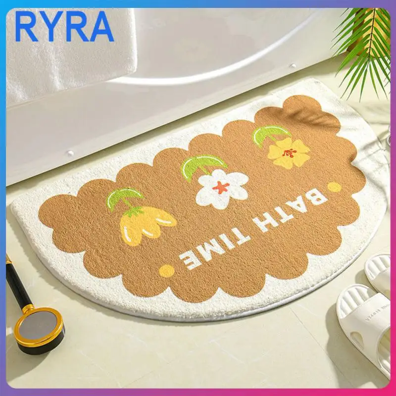 

Strong Adsorption Force Quick Drying Floor Mat Difficult To Slide Carpet Smooth Trimming Technology Velvet Material Toilet Seat