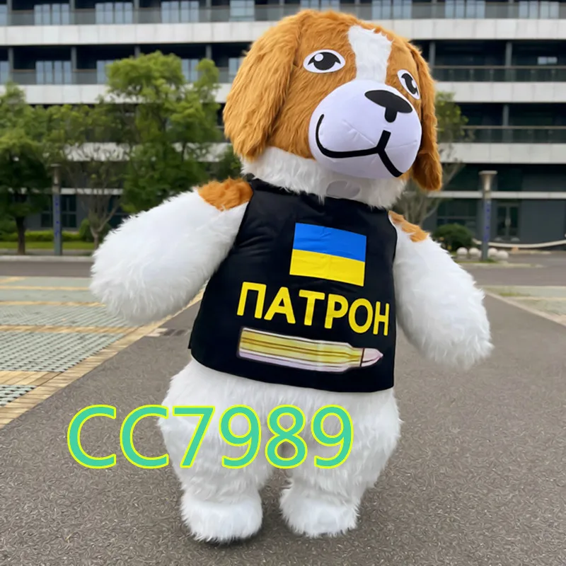 Фото Надувная 2 м/2,6 м/3 м, огромная панда, модель детской собаки, рекламная плюшевая мультяшная кукла, одежда для взрослых №5