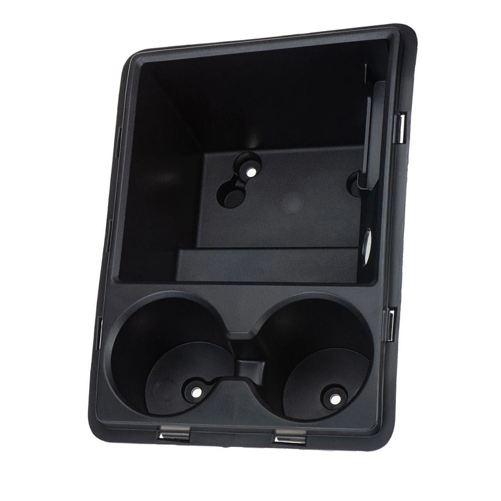 

High Grade OE 1QR15DX9AA Cup Holder for Ram Series 2010 16 ABS Armrest Box Storage Solution for Full Console Vehicles