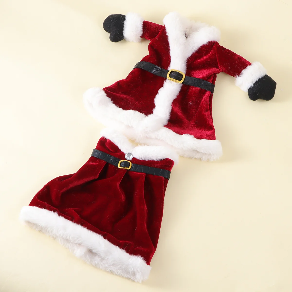 

2pcs Bottle Bags Set Red Bottle Dress Bottle Wrap Gift Pouches Cover for Office Hotel Shop