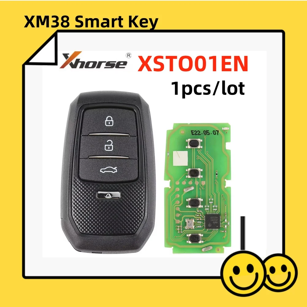 1 шт./лот Xhorse XSTO01EN TOY.T для Toyota XM38 смарт-ключ с поддержкой корпуса ключа 4D 8A 4A