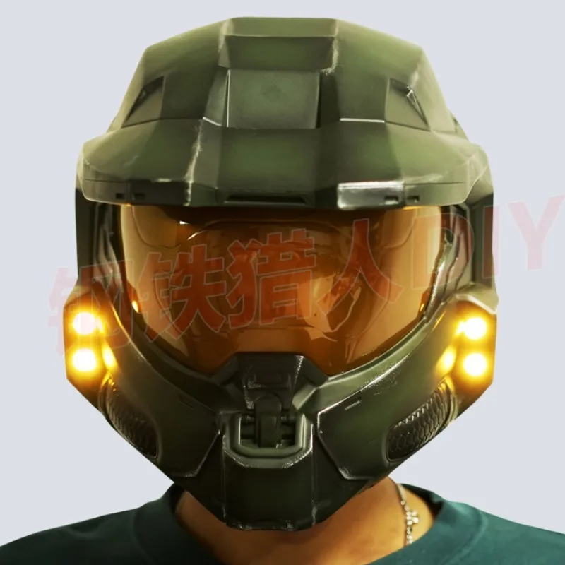 

Halo :guardians Masterchief Sparta Cos Doll Helmet Led Light Effect 1:1 Resin Model Wearable Prop Cosplay Party Active Air