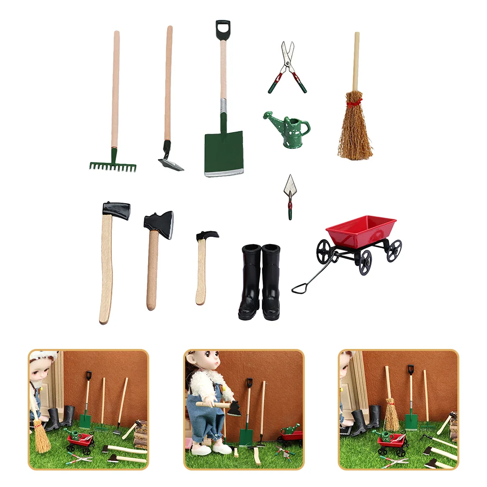 

Model Farm Tools Mini Garden Dollhouse Miniature Gardening Farming Miniatures