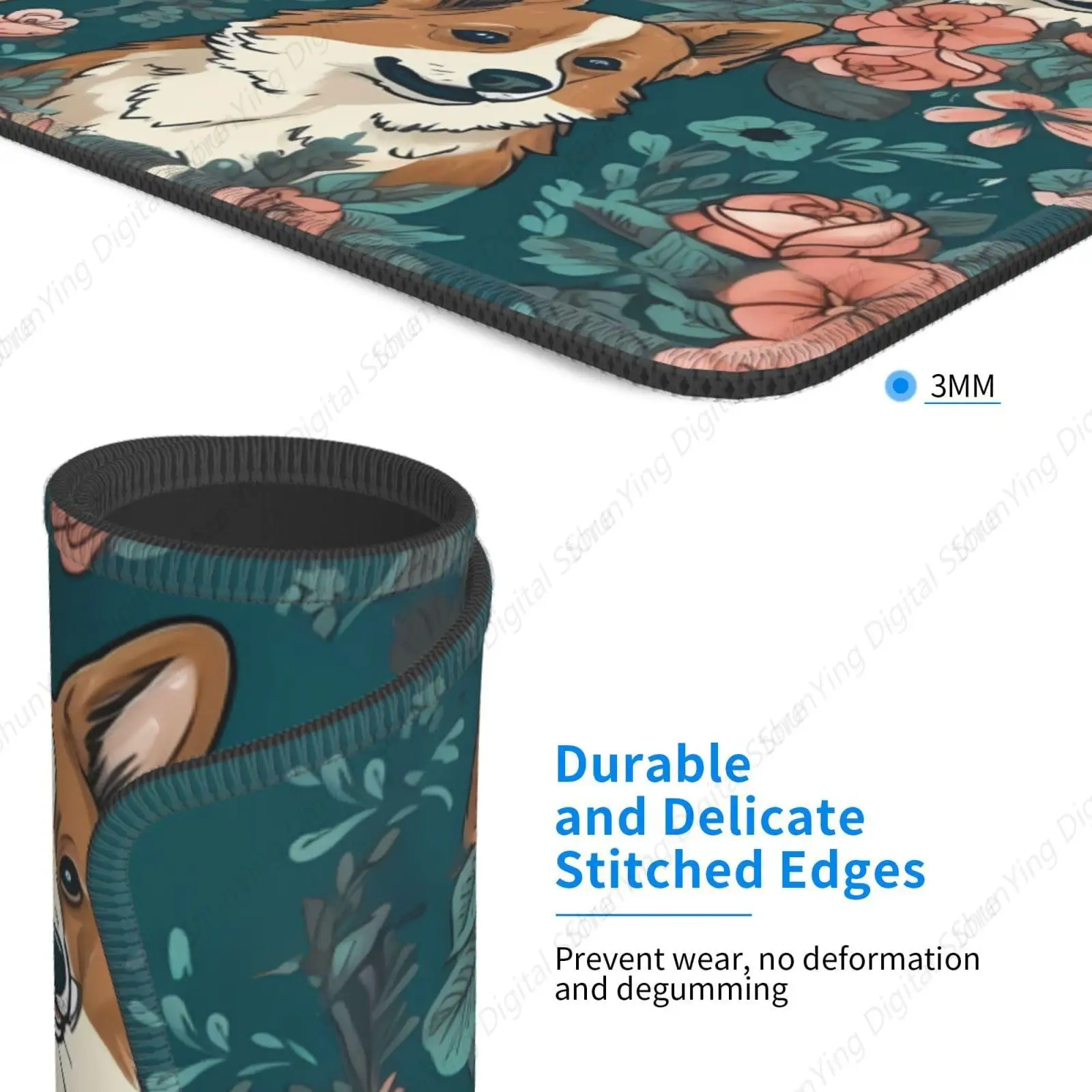 Коврик для мыши Corgi Hehua нескользящий резиновый милый стильный коврик офисное