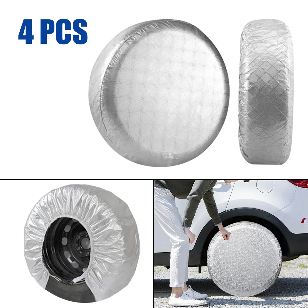 

Vehicle Wheel Protector For RV Truck Camper Trailer 27-29 inch 4 Pcs Car Tire Covers Tyre Storage Bag Universal
