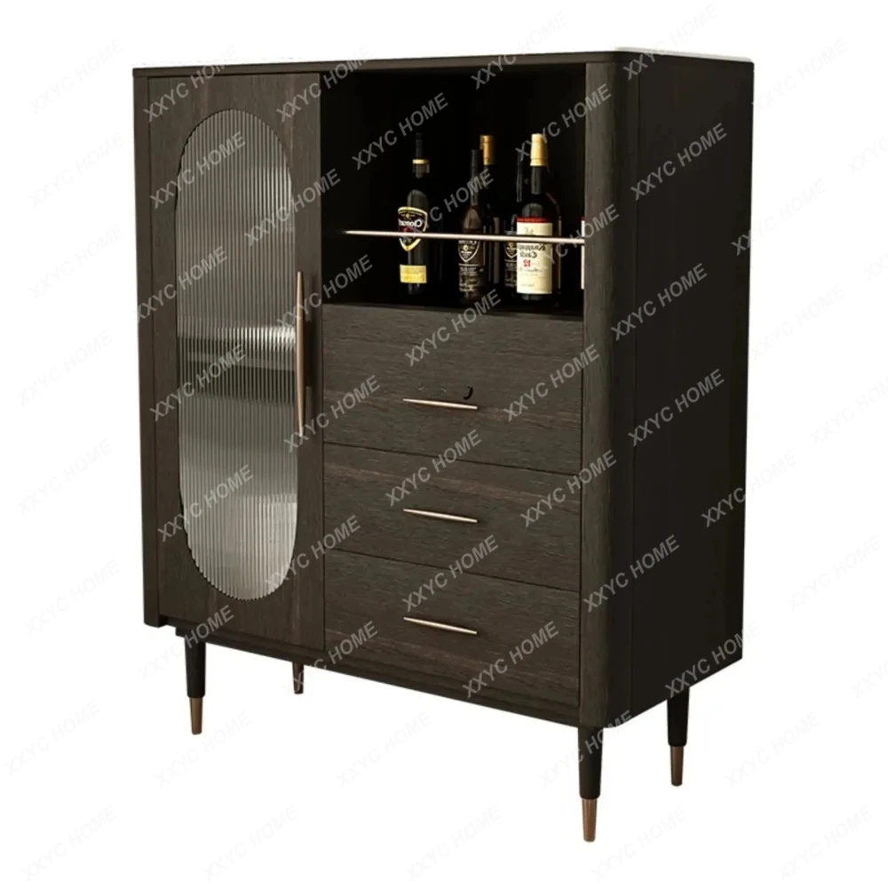 Французский ретро шкаф для хранения из цельного дерева светлый роскошный