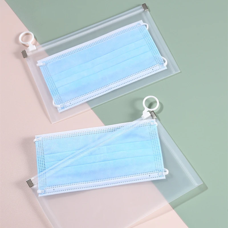 

A6 Zipper Bag Transparent Storage Bag Bill Business Card Pocket Loose-leaf Manual Account Accessories Washable Reusable