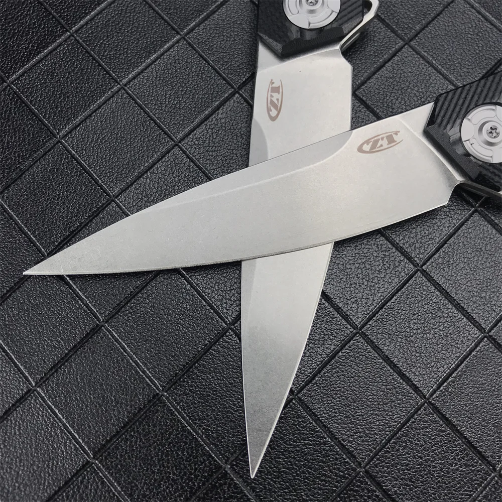 Складной нож ZT0707 карманный резец из углеродистой стали С флиппером и