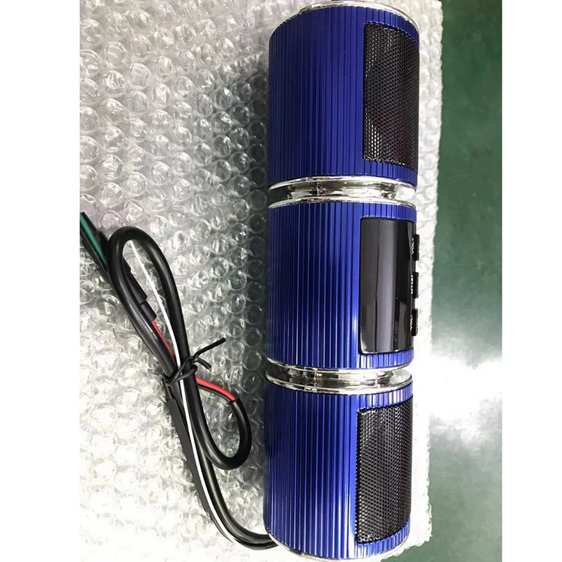Motorcycle MP3 Audio Speaker Water Motorbike Stereo FM Radio AUX USB TF Card Bluetooth Motorcycles