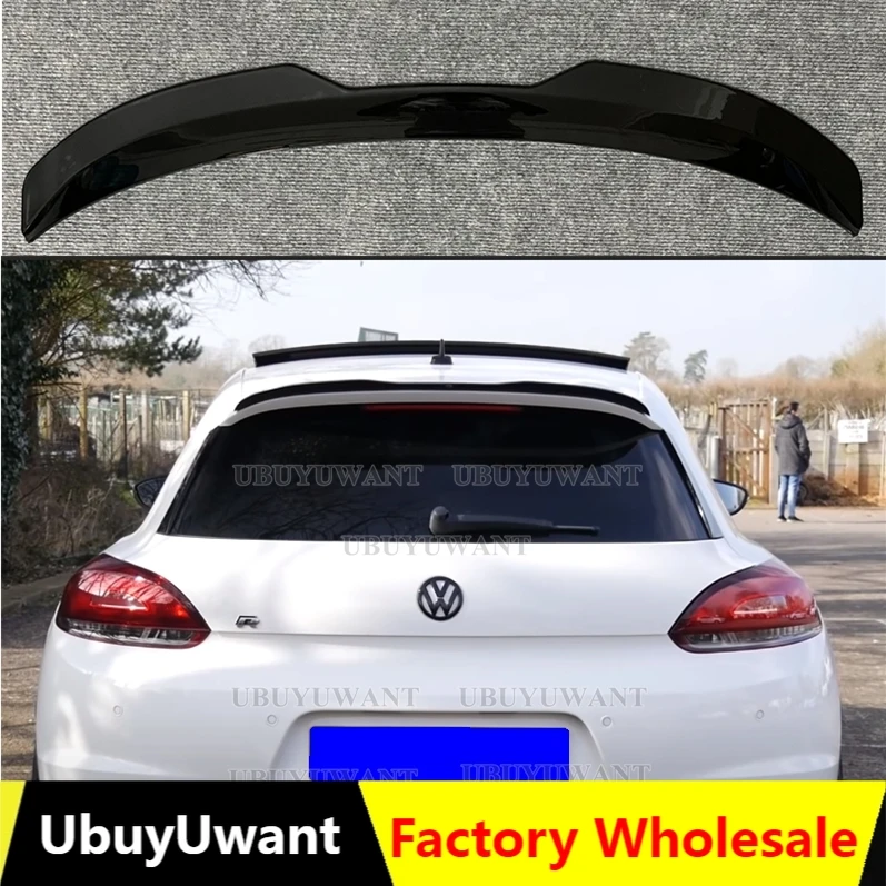 

UBUYUWANT High Quality ABS Plastic Paint Gloss Black Rear Roof Lip Spoiler for Volkswagen Scirocco 2009- 2019 (not for R)