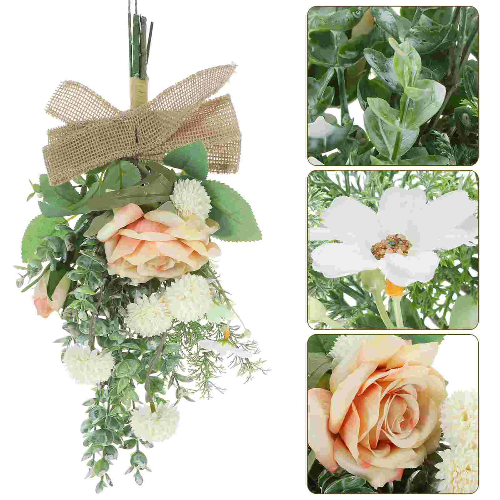 

Simulation Decorative Garland Roses Bouquet Wall Decorations Home Artificial Flower