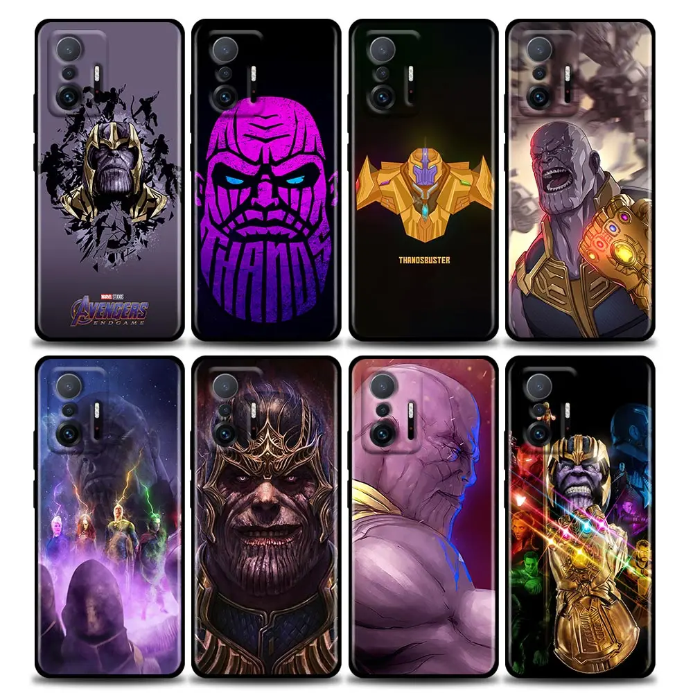 

Marvel Avengers Thanos Comic Cartoon Phone Case For Xiaomi Mi 12 12X 11T X4 NFC M3 F3 GT M4 Pro Lite NE 5G Poco M3 M4 X4 Redmi