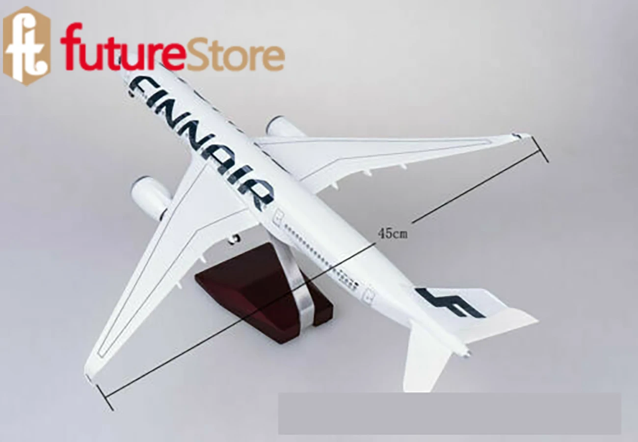 FT 1/142 FINNAIR A350 Airplane Airforce Airplane Resin Plane LED Voice Light Toy In Stock