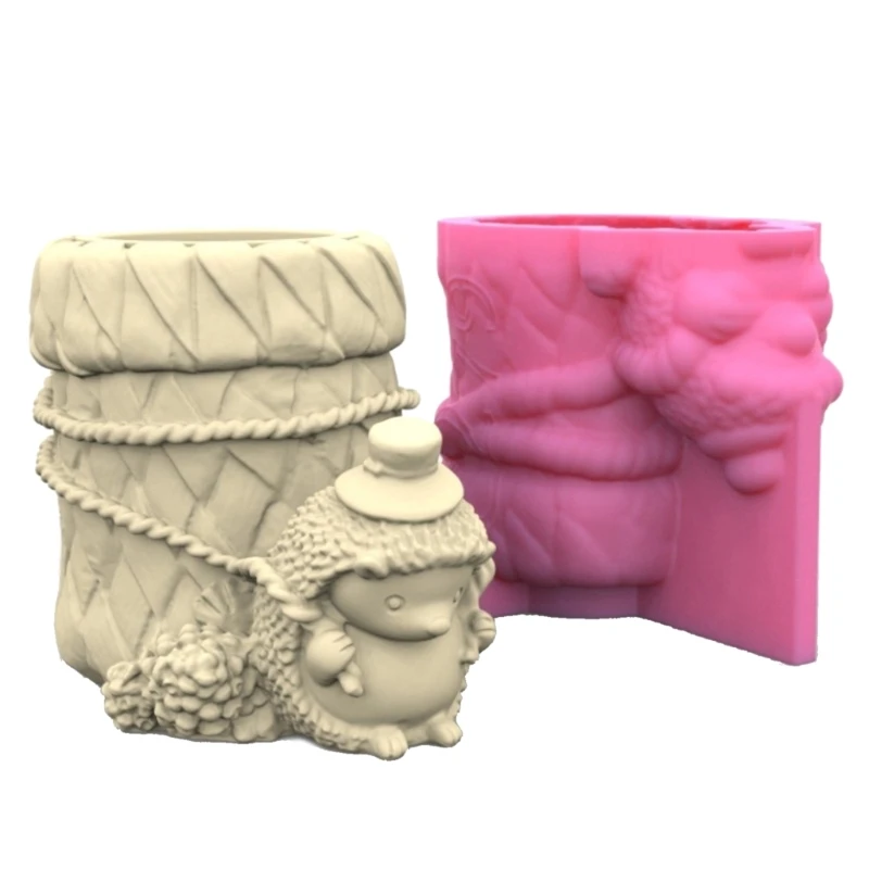 

Силиконовый контейнер для хранения ручек с ежиком