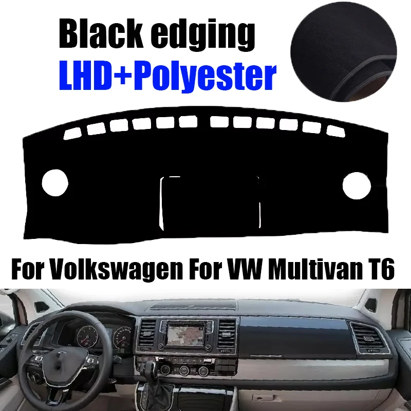

Чехол на приборную панель автомобиля для Volkswagen VW Multivan T6 LHD RHD, коврик для приборной панели, солнцезащитный козырек, анти-УФ-коврики, автомобильные аксессуары, нескользящий коврик для приборной панели