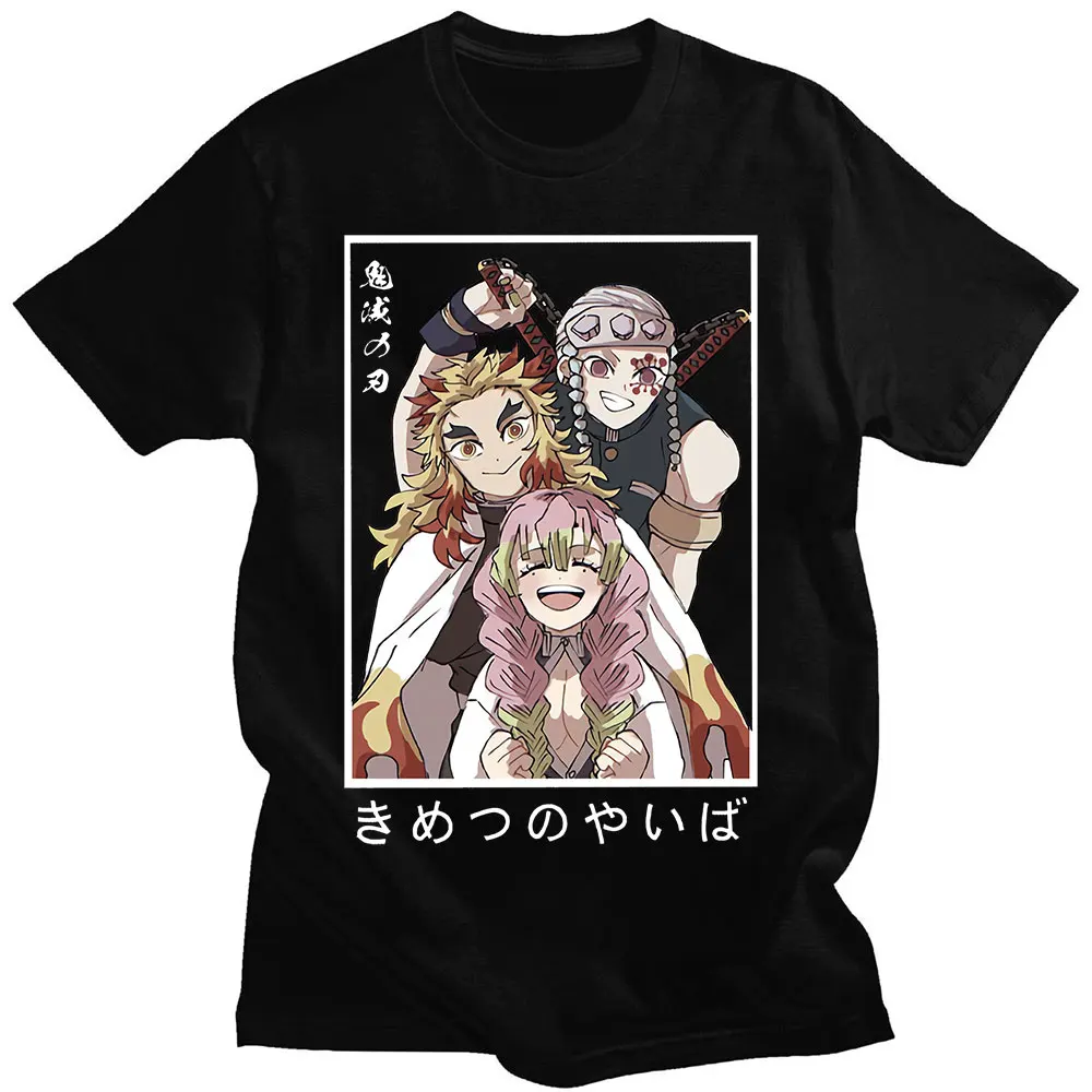 

Japan Anime Demon Slayer T Shirt Men Kawaii Kimetsu No Yaiba Agatsuma Zenitsu Tengen Uzui Oversized T-shirts Unisex Graphics Top