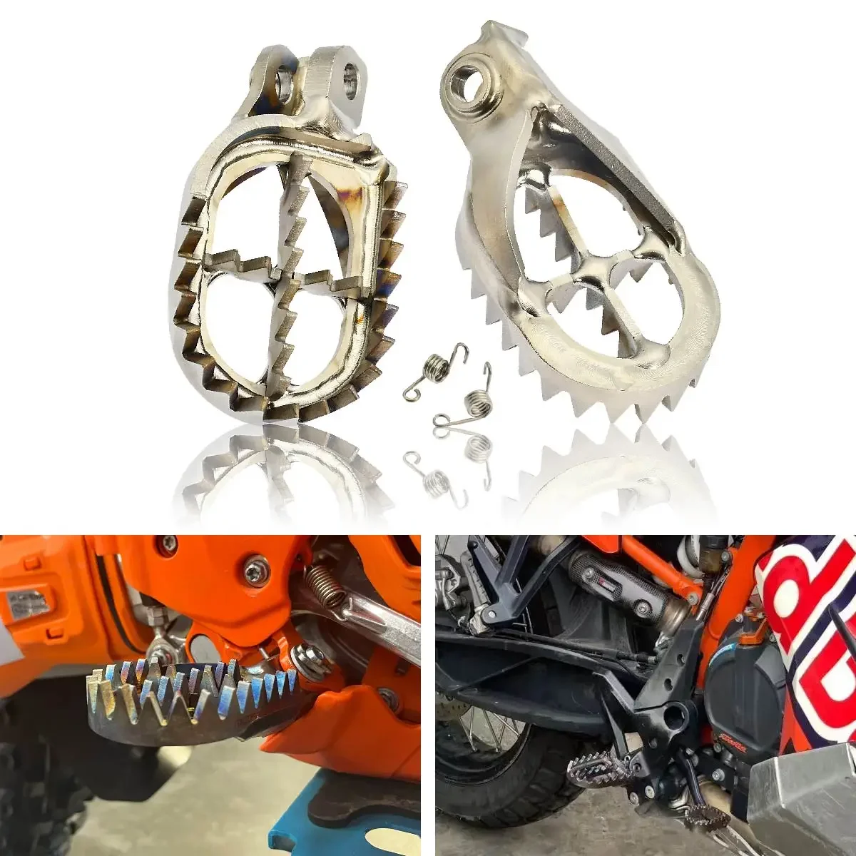 Титановые кованые подножки для мотоцикла TC4 педалей KTM SX Φ XC 65 85 125 250 350 1998-2016