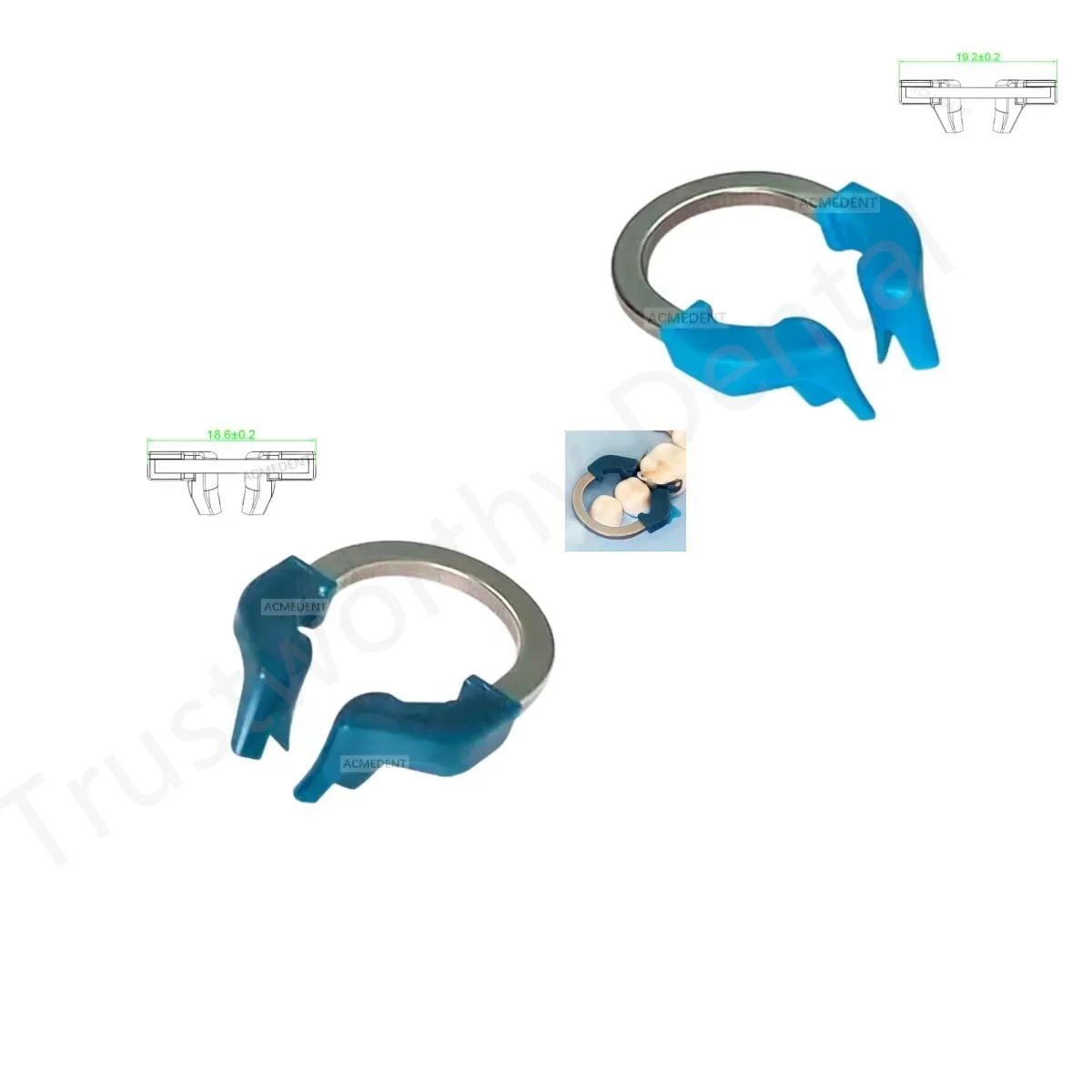 Новая Стоматологическая секционная матрица узкое кольцо титановый зажим Palodent Plus