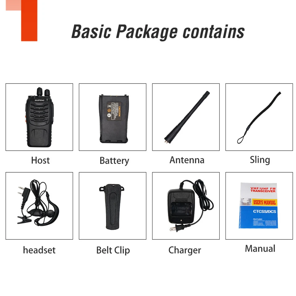 Original Baofeng BF888S Walkie Talkie 5W BF-888S 6KM Two Way Radio Transmitter UHF 400-470MHZ Transceiver BF 888S Intercom