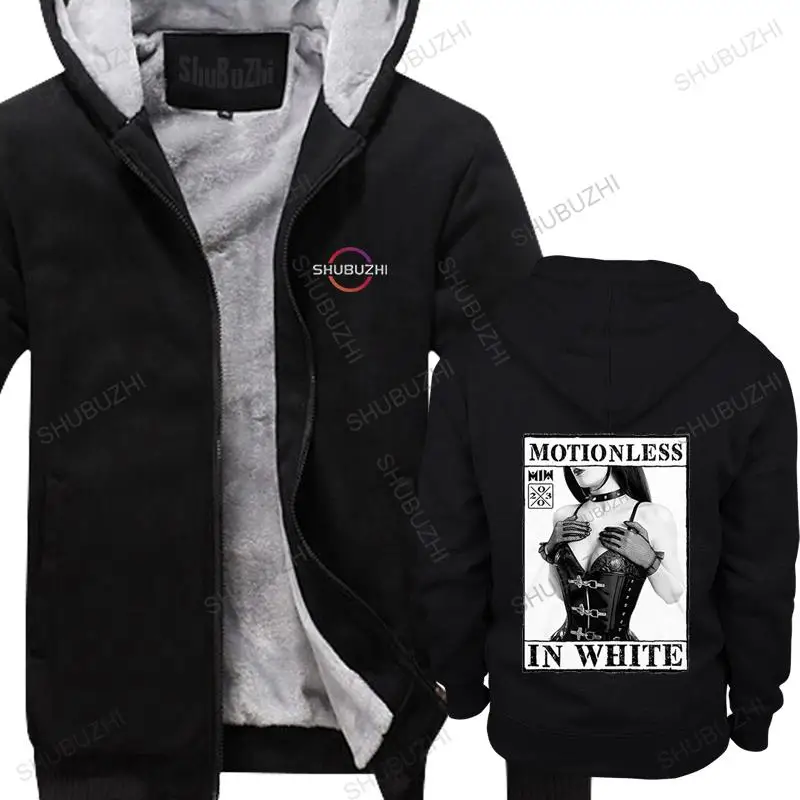 

man fall winter hoodie Motionless In White Dominatrix Image Rock Hippie Goth Gothic Quackity Tunics Retro Emo Punk fleece hoody