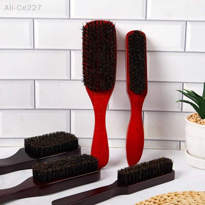 

Wild Boar Bristles Material Beech Beard Brush Shaving Set Barber Shop Professional Tools Reduce Frizz Shaving Brush