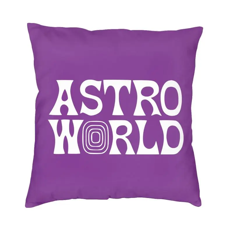 

Astroworld Letter Print Pillow Home Decor Cute Chair Cushion Square Pillowcase