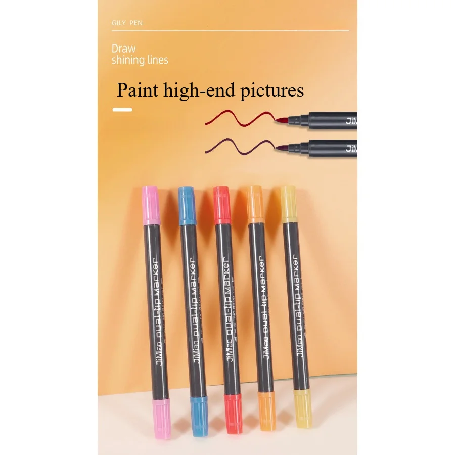 12-цветная гелевая ручка для костюма быстросохнущий наконечник 0 4 мм красный