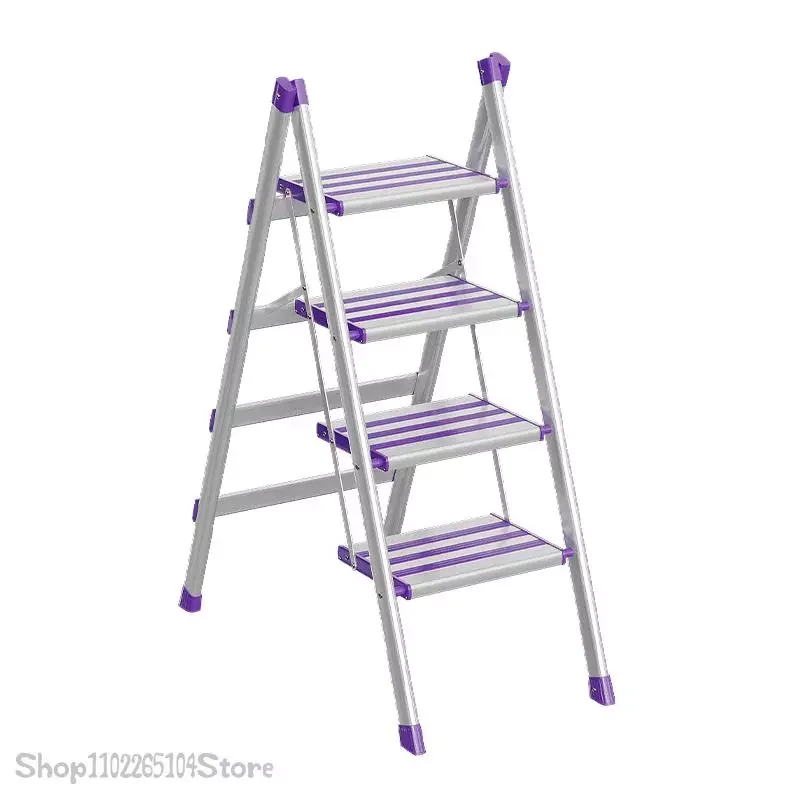 

Ladder Household Folding Expansion Indoor Multifunctional Aluminum Alloy Hermitage Ladder Thickened Ladder Stool Small
